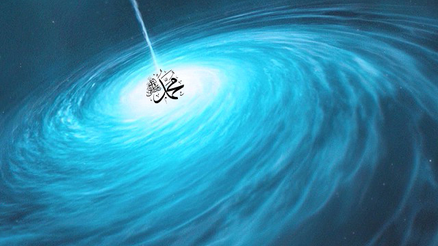 Nur Muhammad (s) turning in center-Ocean of Power, hayat, ever-living, light
