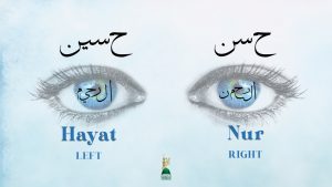 Reality of the Eyes Rahman-Raheem- Hassan-Hussain-LOGO; hayat; nur