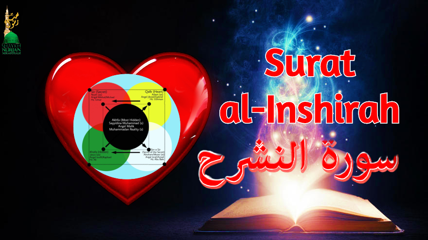 Surat al-inshirah dressing lataif qalb,quran,logo