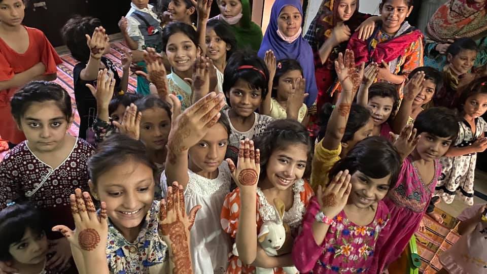 Eid Adha 2020 Distribution among orphans of
1) 61 gift bags containing Eid clo...