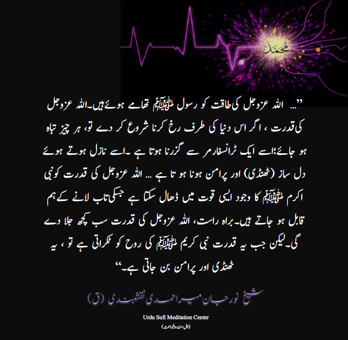 …”الله عزوجل کی طاقت کو رسول ﷺ تھامے ہوئے ہیں۔ الله عزوجل کی قدرت ، اگر اس دن...