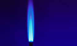 pilot-light for furnace -blue fire