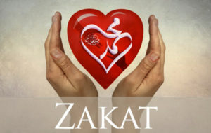 zakat hands around heart Prophet Muhammad (s)